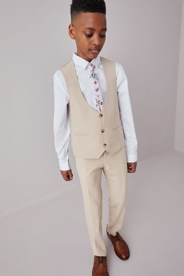 Boys beige waistcoat new arrivals