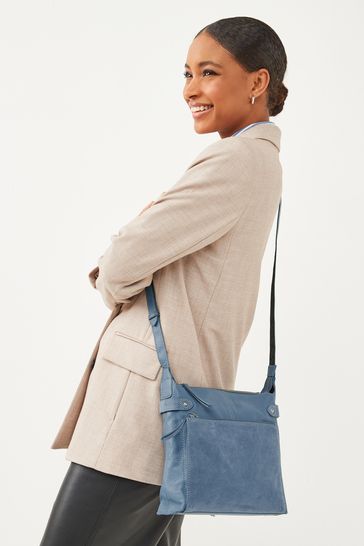 Blue clearance leather bag