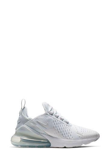 Buy Nike White Air Max 270 Youth Trainers from Next Luxembourg