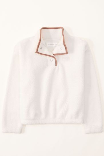 Abercrombie & Fitch Half Button Up Sweatshirt