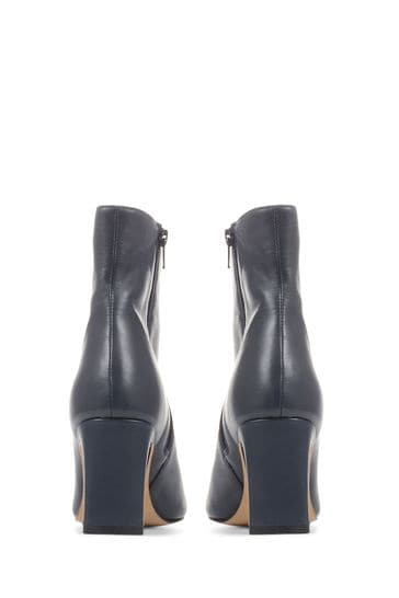 Blue leather on sale booties