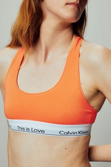Buy Calvin Klein Orange Pride Bralette from Next Luxembourg
