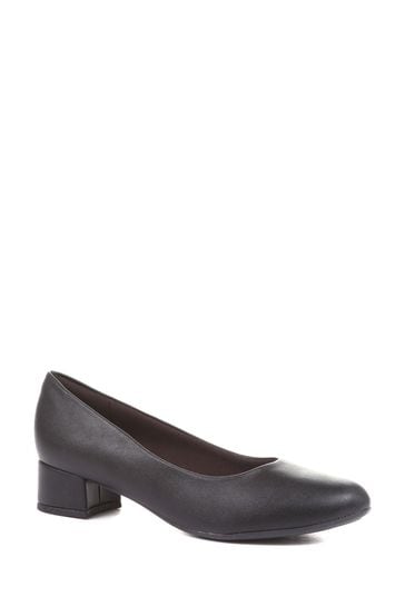 Pavers Block Heel Court Shoes