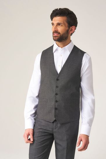 Double breasted grey waistcoat outlet