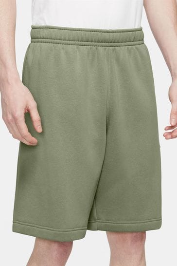 Nike Light Green Club Fleece Cargo Shorts