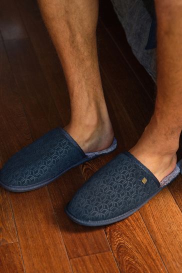 Navy blue clearance suede mules