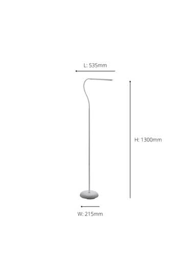 Eglo White Laroa LED Touch Floor Lamp