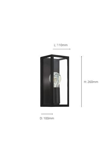 Eglo Black Amezola Caged Wall Light