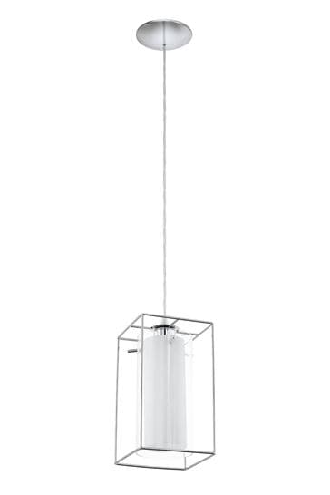 Eglo Loncino 1 Caged Glass Ceiling Light Pendant