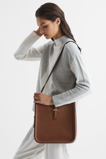 Buy Reiss Cleo Leather Shoulder Bag from the Laura Ashley online shop