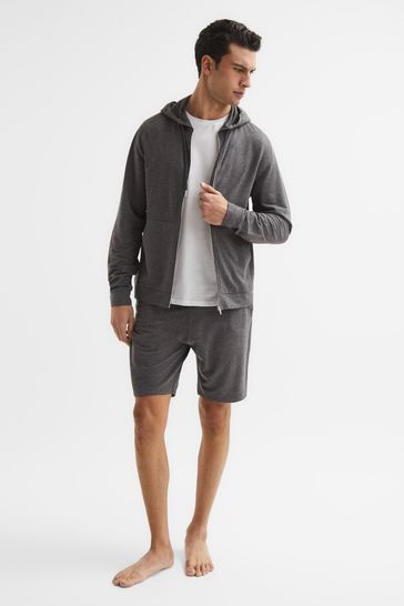 Sease mélange jersey hoodie - Grey
