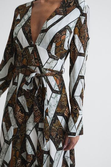 Reiss snakeskin dress new arrivals