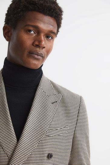 Zara hotsell dogtooth blazer