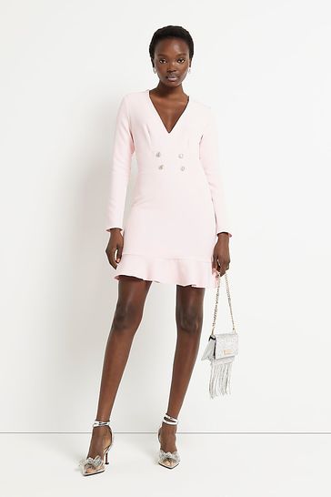 River Island Pink Blazer Dress