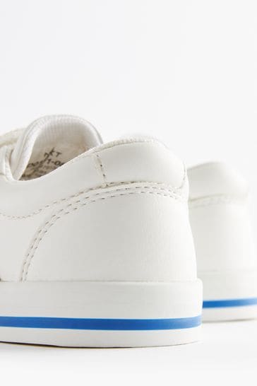 White shoes clearance with rainbow stripe
