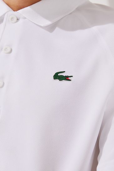 All white 2025 lacoste shirt