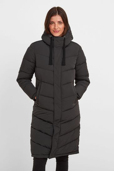 Buy Tog 24 Black Raleigh Thermal Padded Long Coat from Next Bahrain