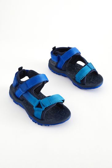 Blue Touch Fastening Strap Trekker Sandals