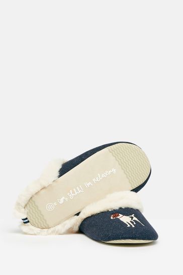Joules Slippet Luxe Blue Slippers