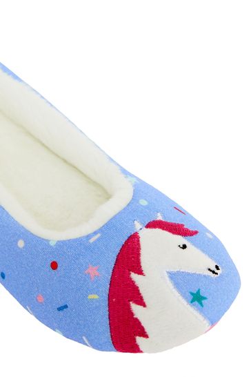 Joules unicorn top slippers