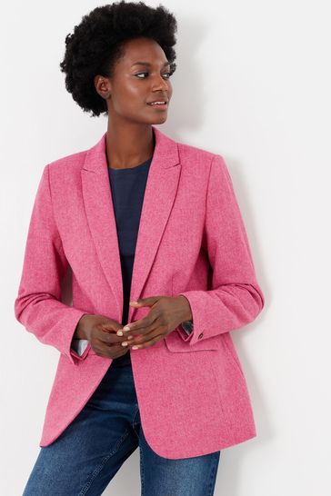 Joules pink blazer hotsell