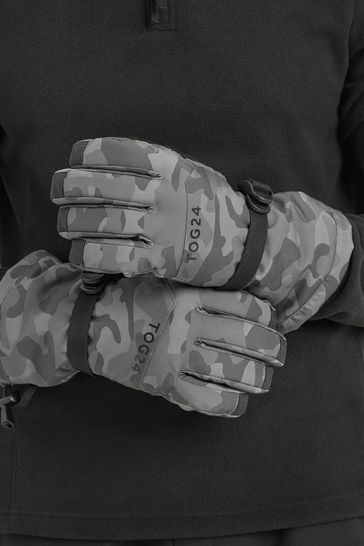 Tog 24 Grey Lockton Waterproof Ski Gloves