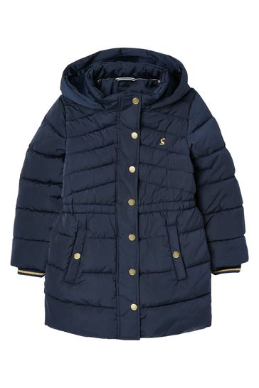 Buy Joules Blue Hartwell Recycled Padded Puffer Coat from Next Luxembourg