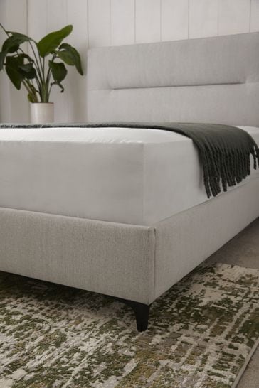 Horizontal channel store upholstered bed