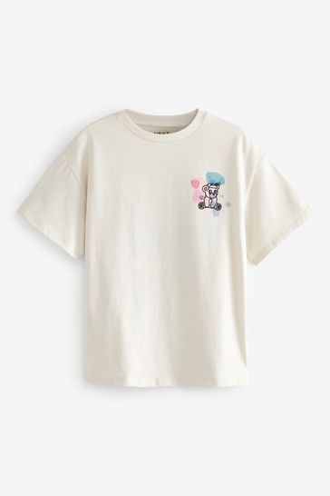 Buy Ecru White Bears Oversized Graphic T Shirt 3 16yrs from Next