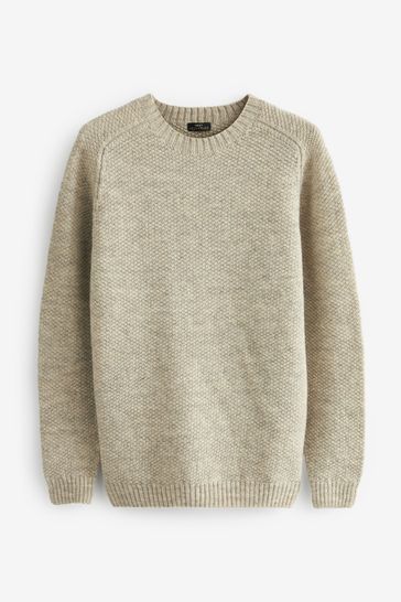 Uniqlo waffle knit discount sweater