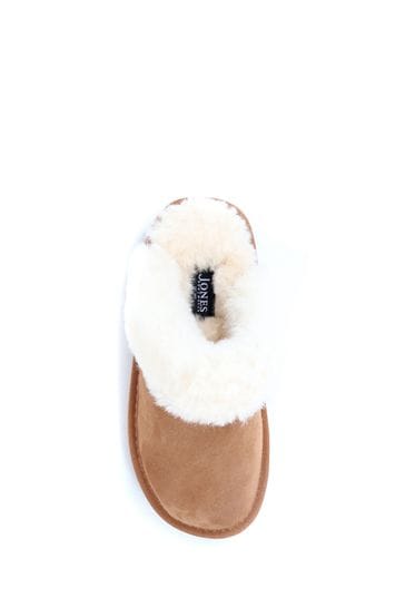 Buy Jones Bootmaker Brown Sheepskin Mule Slippers from Next Denmark