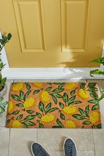 Yellow Lemons Doormat