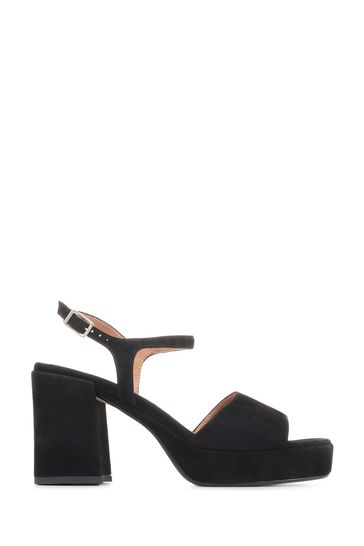 Black platform slingback best sale heels