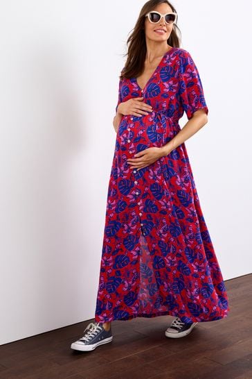 Buy Floral Print Maternity Nursing Dress from Next Luxembourg