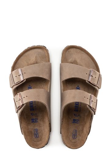 Arizona soft footbed nubuck leather steer taupe top