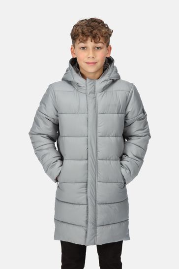 Regatta Kids Grey Bodie Longline Insulated Jacket
