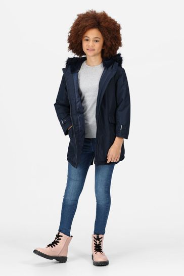 Blue parka womens hot sale