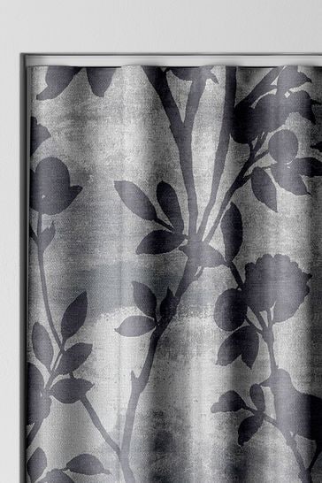Laura Ashley Dove Grey Eglantine Made To Measure Curtains