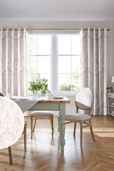 Laura Ashley Pink Martigues Made To Measure Curtains