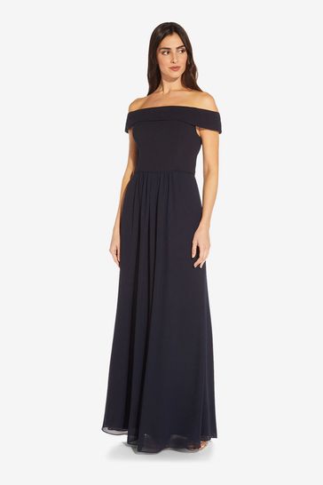 Buy Adrianna Papell Crepe Chiffon Gown from Next France