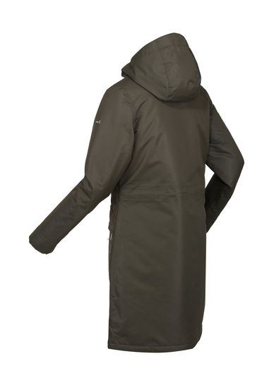 Women's rimona waterproof insulated hooded parka jacket outlet black