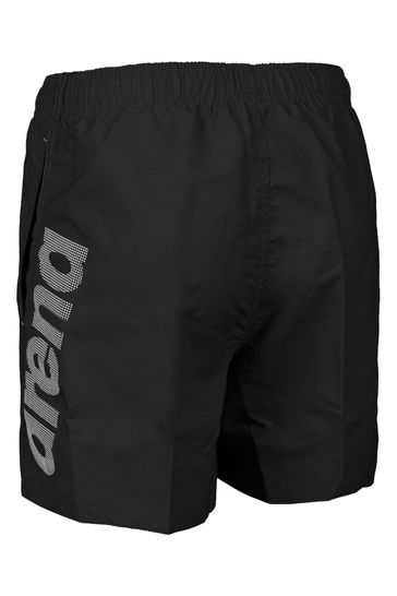 Arena Junior Fundamentals Logo Black Boxers