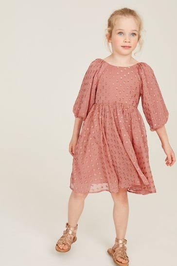 Mint Velvet Pink Puff Sleeve Dress