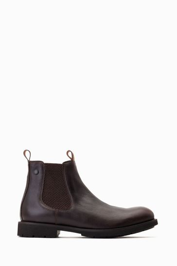 Base London Ozzy Pull On Chelsea Brown Boots