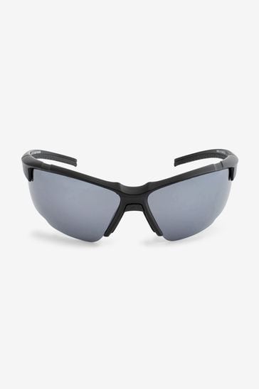 Black shop wrap sunglasses