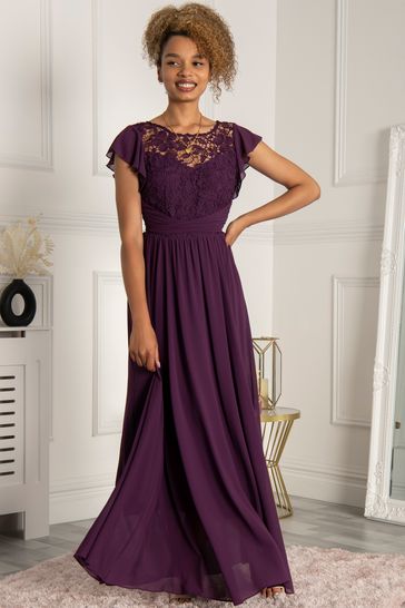 Lace bodice best sale maxi dress