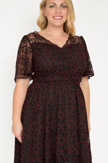 Jolie moi hotsell red lace dress