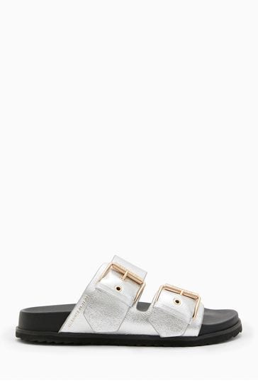 AllSaints Silver Sian Sandals