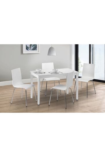 4 seater outlet rubberwood dining table