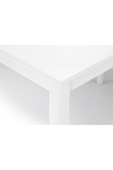 Julian Bowen White Taku Compact 4 Seater Dining Table